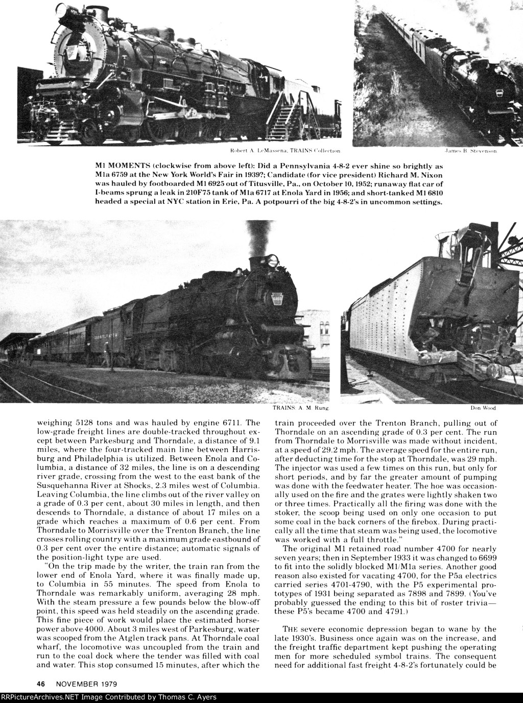 PRR, Atterbury's M-1 Engines: Part 2, Page 46, 1979